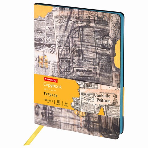 Тетрадь А5 Brauberg Vista City 80 листов, клетка 403924 цена за 2 шт , 